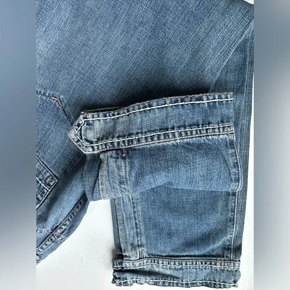 Y2K MaxSport by Max Mara Denim Cuff Jeans Sz 10 made in Rumania Brand New